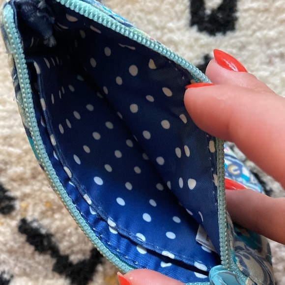 Vera Bradley Lanyard Blue ID Clip Ring - Picture 4 of 9